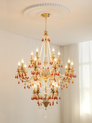 Aureate Amber Crystal Chandelier Arkstarhome