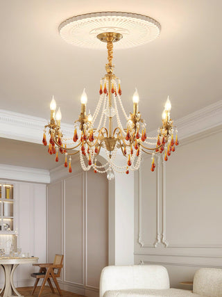 Aureate Amber Crystal Chandelier Arkstarhome