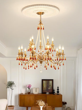 Aureate Amber Crystal Chandelier Arkstarhome