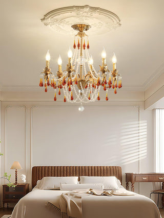 Aureate Amber Crystal Chandelier Arkstarhome