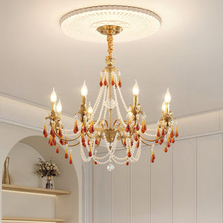 Aureate Amber Crystal Chandelier Arkstarhome
