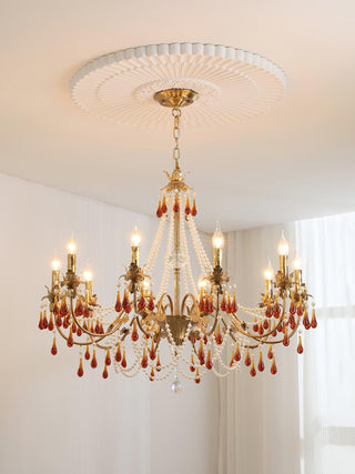 Aureate Amber Crystal Chandelier Arkstarhome