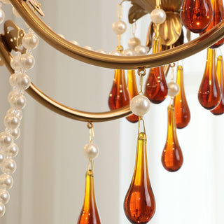 Aureate Amber Crystal Chandelier Arkstarhome