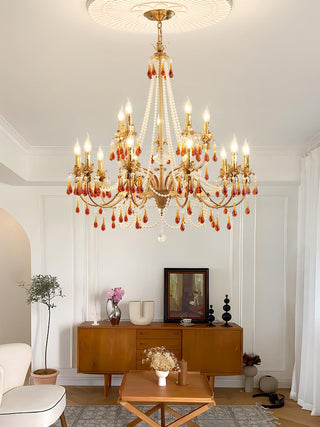 Aureate Amber Crystal Chandelier Arkstarhome