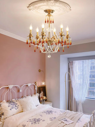 Aureate Amber Crystal Chandelier Arkstarhome
