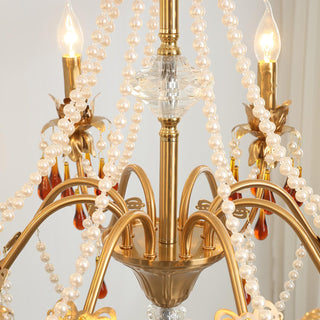 Aureate Amber Crystal Chandelier Arkstarhome
