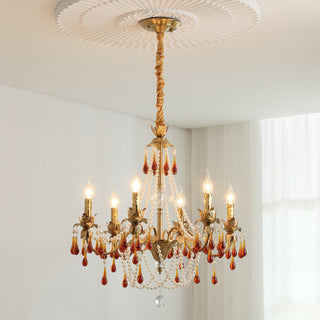 Aureate Amber Crystal Chandelier Arkstarhome