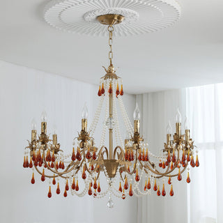 Aureate Amber Crystal Chandelier Arkstarhome