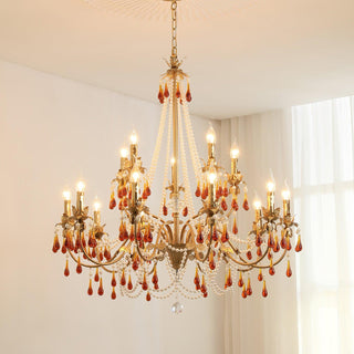 Aureate Amber Crystal Chandelier Arkstarhome