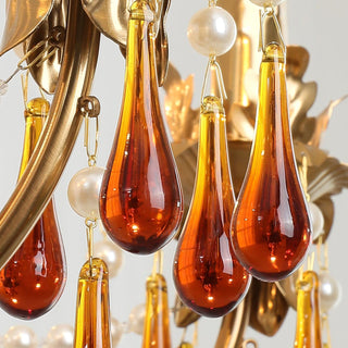 Aureate Amber Crystal Chandelier Arkstarhome