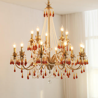 Aureate Amber Crystal Chandelier Arkstarhome