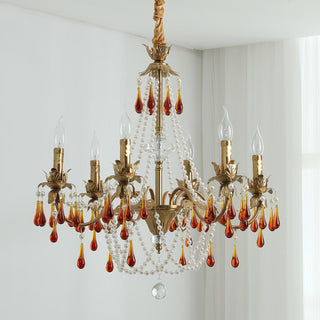 Aureate Amber Crystal Chandelier Arkstarhome
