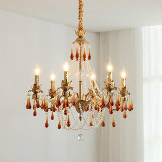 Aureate Amber Crystal Chandelier Arkstarhome