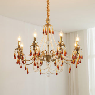 Aureate Amber Crystal Chandelier Arkstarhome