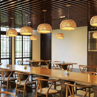Bamboo Braided Pendant Lamp Arkstarhome