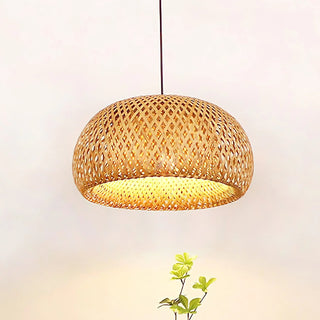 Bamboo Braided Pendant Lamp Arkstarhome
