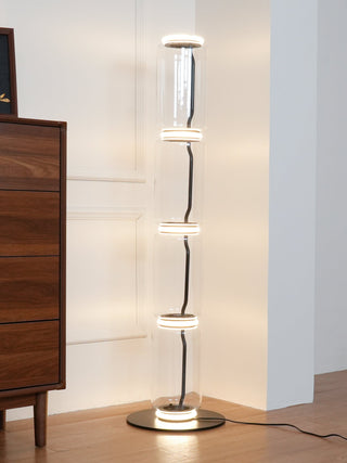 Bamboo Glass Floor Lamp Arkstarhome