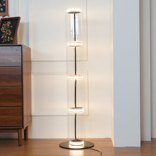 Bamboo Glass Floor Lamp Arkstarhome