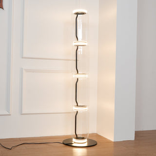 Bamboo Glass Floor Lamp Arkstarhome