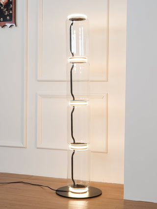Bamboo Glass Floor Lamp Arkstarhome