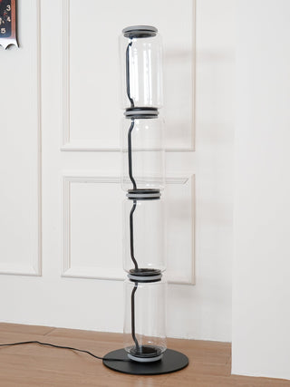 Bamboo Glass Floor Lamp Arkstarhome