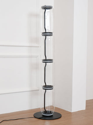 Bamboo Glass Floor Lamp Arkstarhome