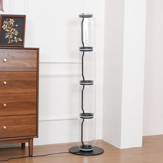 Bamboo Glass Floor Lamp Arkstarhome