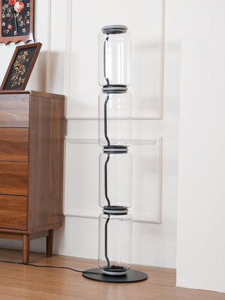 Bamboo Glass Floor Lamp Arkstarhome