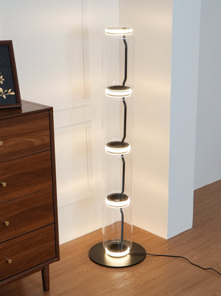Bamboo Glass Floor Lamp Arkstarhome
