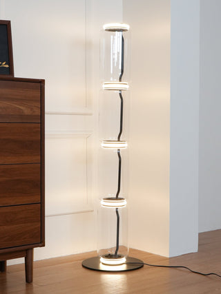 Bamboo Glass Floor Lamp Arkstarhome