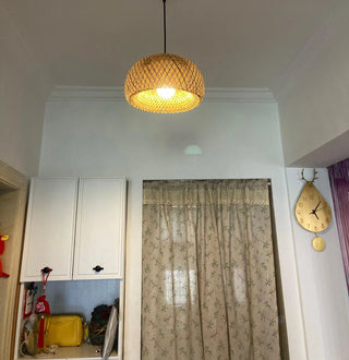 Bamboo Braided Pendant Lamp Arkstarhome