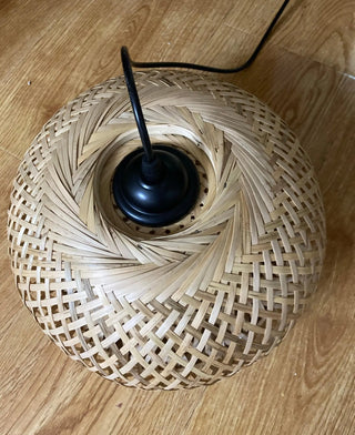 Bamboo Braided Pendant Lamp Arkstarhome