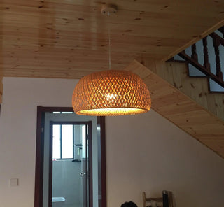 Bamboo Braided Pendant Lamp Arkstarhome