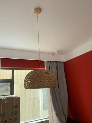 Bamboo Braided Pendant Lamp Arkstarhome