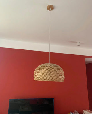 Bamboo Braided Pendant Lamp Arkstarhome