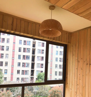 Bamboo Braided Pendant Lamp Arkstarhome