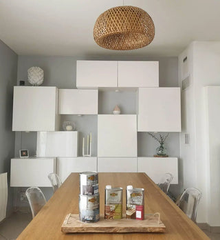 Bamboo Braided Pendant Lamp Arkstarhome