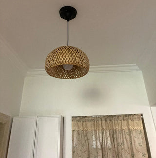 Bamboo Braided Pendant Lamp Arkstarhome