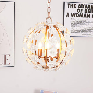 Bianca Floral Orb Chandelier Arkstarhome