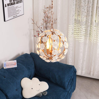 Bianca Floral Orb Chandelier Arkstarhome