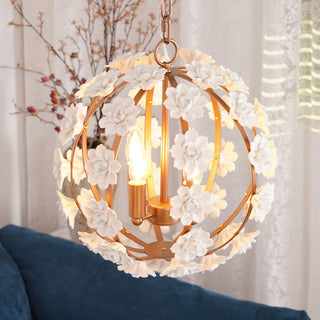 Bianca Floral Orb Chandelier Arkstarhome