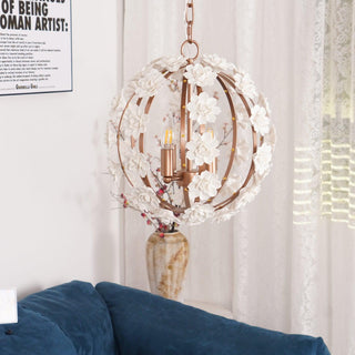 Bianca Floral Orb Chandelier Arkstarhome