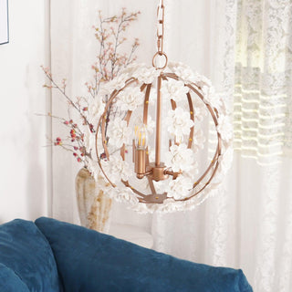 Bianca Floral Orb Chandelier Arkstarhome
