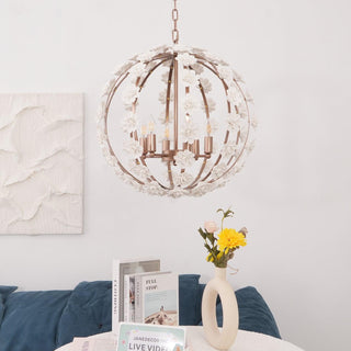 Bianca Floral Orb Chandelier Arkstarhome