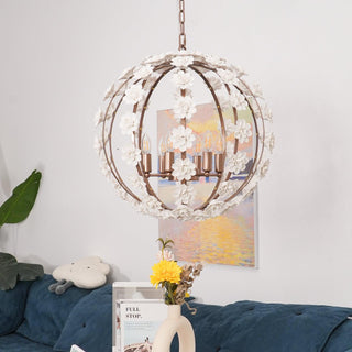 Bianca Floral Orb Chandelier Arkstarhome
