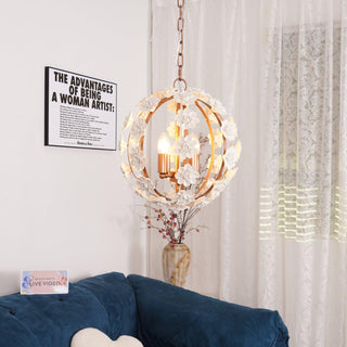 Bianca Floral Orb Chandelier Arkstarhome