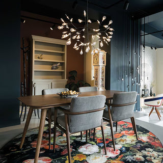 Black Firefly LED Chandelier Arkstarhome