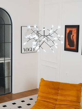 Black Firefly LED Chandelier Arkstarhome