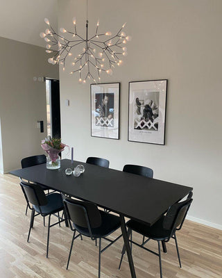 Black Firefly LED Chandelier Arkstarhome