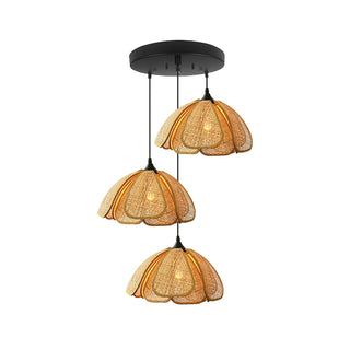 Bloom Rattan Pendant Lamp Arkstarhome